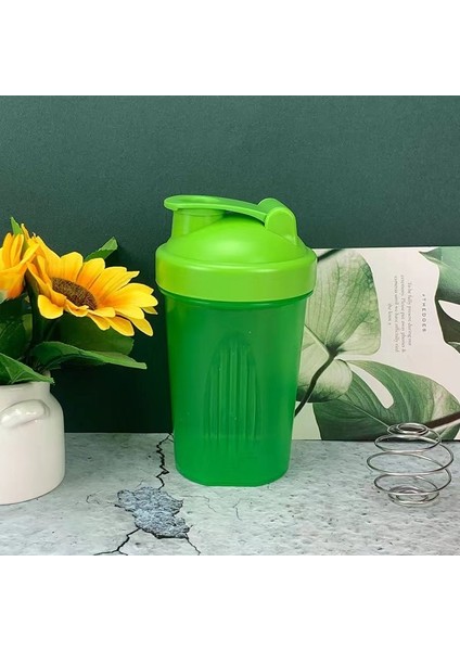 Yeşıl 400 ml 400 ml Blender Shaker Şişe Basit Sallama Fincan Spor Spor Fincan Milkshake Karıştırma Bardak Taşınabilir Sallama Tozu Bardak Evrensel (Yurt Dışından)