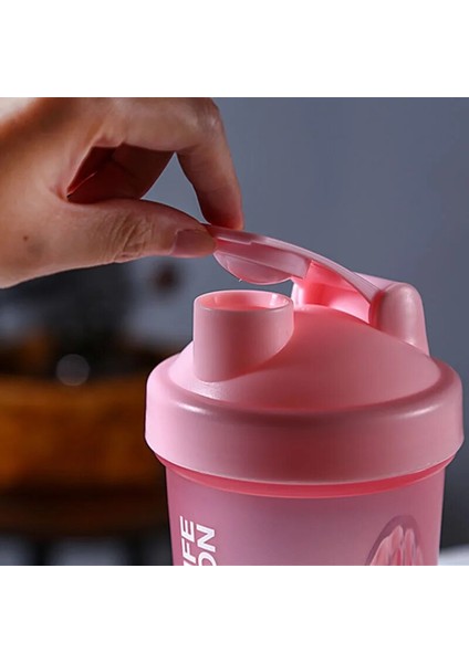 Mor Spor Shaker Şişesi 500 ml Protein Tozu Karıştırma Şişesi Spor Fitness Salonu Shaker Açık Taşınabilir Pp Su Şişesi Botella Agua (Yurt Dışından)