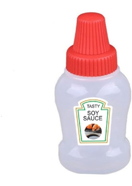 B03 Soya Sosu Şişesi Plastik Baharat Tuz Biber Çalkalayıcılar Baharat Kavanoz Can Barbekü Çeşni Kavanoz Şişeleri Şişe Konteyner Mutfak Baharat Araçları 100 ml (Yurt Dışından)