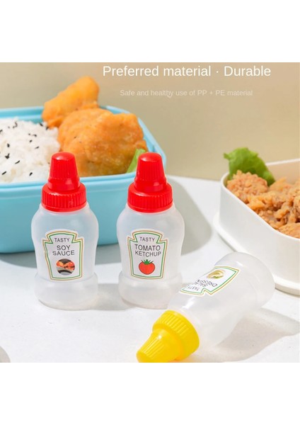 B03 Soya Sosu Şişesi Plastik Baharat Tuz Biber Çalkalayıcılar Baharat Kavanoz Can Barbekü Çeşni Kavanoz Şişeleri Şişe Konteyner Mutfak Baharat Araçları 100 ml (Yurt Dışından) fiyatları