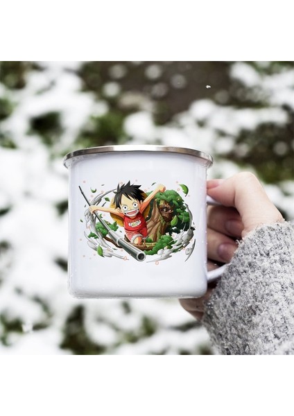Stil 7 Siyah Değiştirilebilir Kupa Yaratıcı Seramik Isıtma Suyu Sıcaklığa Duyarlı Renk Değiştiren Kupa Tek Parça Luffy Film Çevreleyen Kahve Su Bardağı (Yurt Dışından)