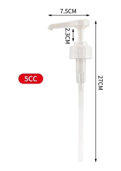 5cc 1100 ml Kahve Şurubu Dağıtıcı Çok Fonksiyonlu Bal Sosu Ketçap Şişesi ile 5/8/10CC Pompa Ölçeği Şurup Damla Dağıtıcı (Yurt Dışından)
