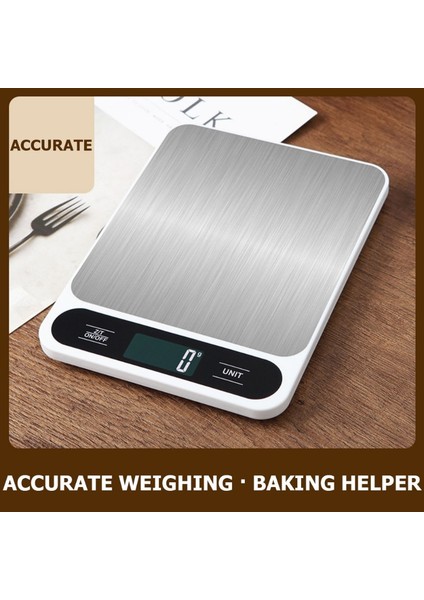 Beyaz 10KG-1G Mutfak Dijital Terazi Gıda Tartı Doğru Elektronik Terazi Ölçme Araçları Mutfak Aksesuarları Şarj Modeli (Yurt Dışından) fiyatları