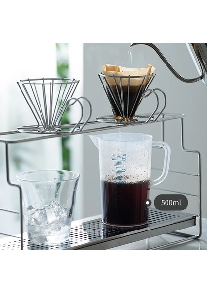 Kapaklı 500 ml Shımoyama Plastik Ölçüm Kabı Mutfak Pişirme Dereceli Sıvı Kabı Şeffaf Dekantör Şişe Ağzı Kek Karıştırma Fincan Kek Araçları (Yurt Dışından)