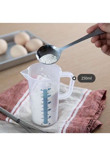 Kapaklı 500 ml Shımoyama Plastik Ölçüm Kabı Mutfak Pişirme Dereceli Sıvı Kabı Şeffaf Dekantör Şişe Ağzı Kek Karıştırma Fincan Kek Araçları (Yurt Dışından)