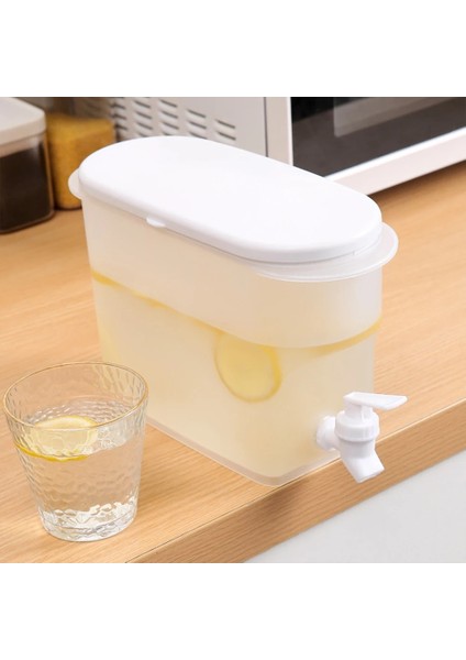 3.5l 3.5l Yaz Buzlu Su Sebili Soğuk Su Isıtıcısı Musluk Buzdolabı Meyve Çaydanlık Limon Şişesi Su Isıtıcısı Islatın Buzdolabı Saklama Kutusu (Yurt Dışından) fırsatları
