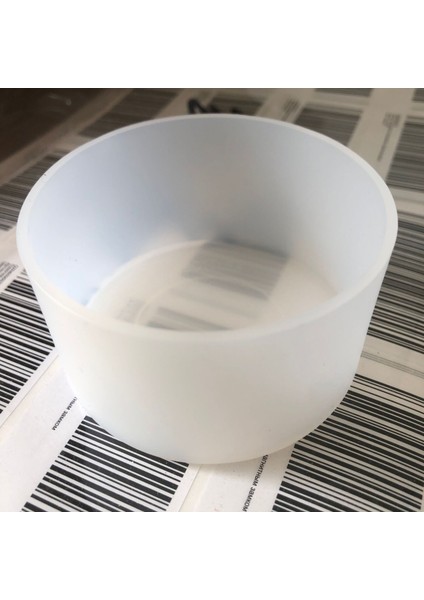 Beyaz 9 cm 1 Adet Silikon Taban Bardak Kapağı Kaymaz Şişe Çizme Kollu 12 ve 24 32 ve 40 Oz Şişe Su Kapağı Açık Kamp Yürüyüş Alt Ped (Yurt Dışından)