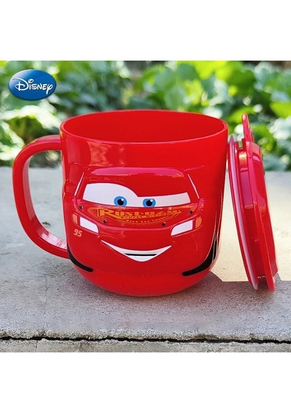 Mcqueen-Abs 260ML (Kutulu) Disney Mickey Stitch Çocuklar Kapaklı Bardak Süt Kupa Dondurulmuş Elsa 3D Karikatür Ev Içme Bardağı Ağız Fırçalama Bardağı Çocuk Su Bardağı (Yurt Dışından)