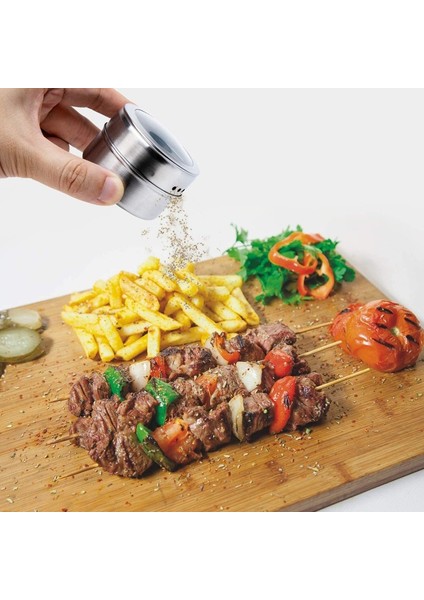 Duvara Monte Raflı Manyetik Baharat Kavanozları Set 304 Paslanmaz Çelik Baharat Tenekeleri Biber Baharat Kapları Araçları Silinebilir Etiket Seti (Yurt Dışından) fırsatları