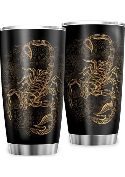 Stil 4 Mandala Çiçek Galaxy Desenli Bardak Kapaklı Paslanmaz Çelik Çift Duvar Seyahat Fincan Vakum Yalıtımlı Termal Kahve Kupa 20 Oz (Yurt Dışından)