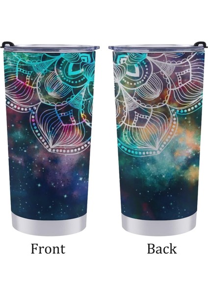 Stil 4 Mandala Çiçek Galaxy Desenli Bardak Kapaklı Paslanmaz Çelik Çift Duvar Seyahat Fincan Vakum Yalıtımlı Termal Kahve Kupa 20 Oz (Yurt Dışından) fiyatları