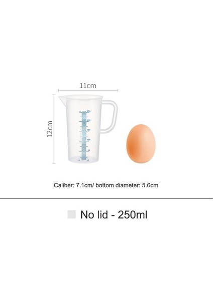 250 ml Shımoyama Plastik Ölçüm Kabı Mutfak Pişirme Dereceli Sıvı Kabı Şeffaf Dekantör Şişe Ağzı Kek Karıştırma Fincan Kek Araçları (Yurt Dışından)