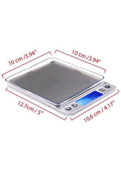Mutfak Terazisi 2000GX 0.1g Dijital Mutfak Terazisi Mini Cep Paslanmaz Çelik Hassas Takı Elektronik Denge Ağırlığı Altın Gram 3000GX0.1G (Yurt Dışından)