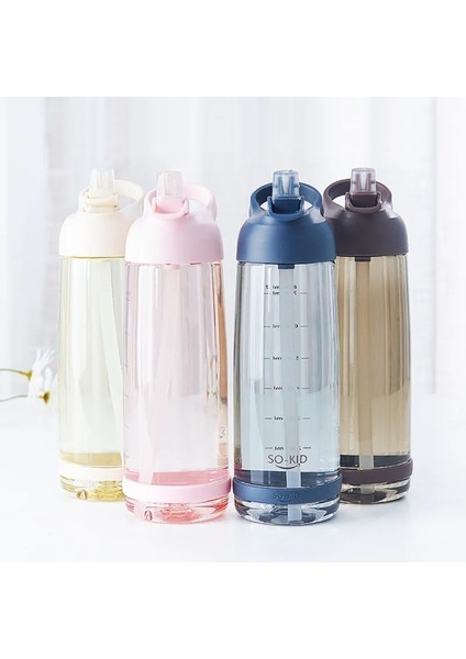 PEMBE-1000ML 550-1000ML Açık Pipetli Su Şişesi Spor Şişeleri Sızdırmaz Çevre Dostu Çocuk Okul Kapaklı Yürüyüş Kamp Plastik Bpa Ücretsiz (Yurt Dışından) fiyatları