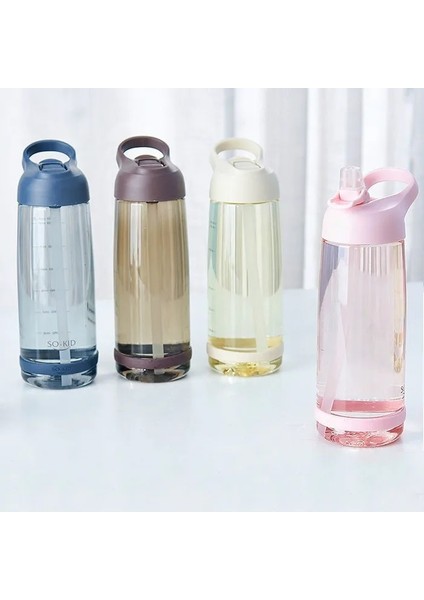 PEMBE-1000ML 550-1000ML Açık Pipetli Su Şişesi Spor Şişeleri Sızdırmaz Çevre Dostu Çocuk Okul Kapaklı Yürüyüş Kamp Plastik Bpa Ücretsiz (Yurt Dışından) modelleri