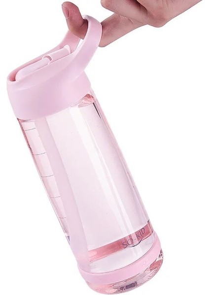PEMBE-1000ML 550-1000ML Açık Pipetli Su Şişesi Spor Şişeleri Sızdırmaz Çevre Dostu Çocuk Okul Kapaklı Yürüyüş Kamp Plastik Bpa Ücretsiz (Yurt Dışından) indirimleri