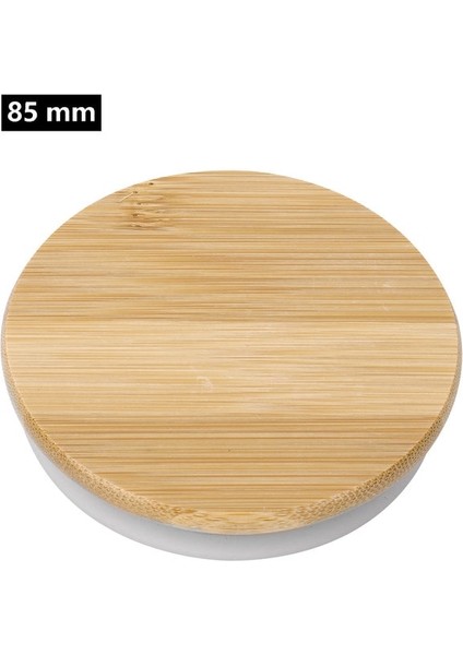 Tip E 85MM Yeniden Kullanılabilir Bambu Kapaklar Marson Kavanoz Kapakları Kapak Için Silikon Conta ile Küçük/normal/geniş Ağız Konserve Kavanoz Bardak Aksesuarları (Yurt Dışından)
