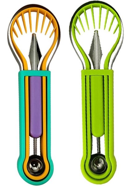 Renkli Avokado Dilimleyici Taşınabilir Meyve Topu Seçici Paslanmaz Çelik Bıçak Meyve Kesici Meyve Için Ergonomik Saplı Çok Amaçlı Dilimleme (Yurt Dışından) modelleri