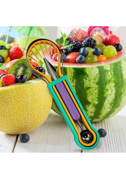 Renkli Avokado Dilimleyici Taşınabilir Meyve Topu Seçici Paslanmaz Çelik Bıçak Meyve Kesici Meyve Için Ergonomik Saplı Çok Amaçlı Dilimleme (Yurt Dışından) fırsatları