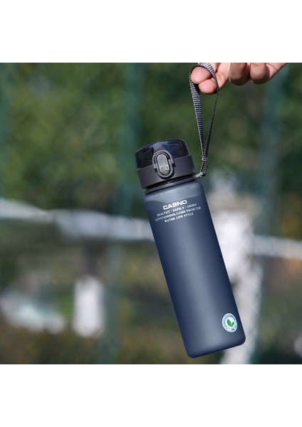 400ML-GRI As Show Bpa Içermeyen Su Şişesi 400ML 560ML Plastik Su Bardağı Sızdırmaz Içecek Şişeleri Çocuk Spor Açık Buzlu Su Bardağı (Yurt Dışından)