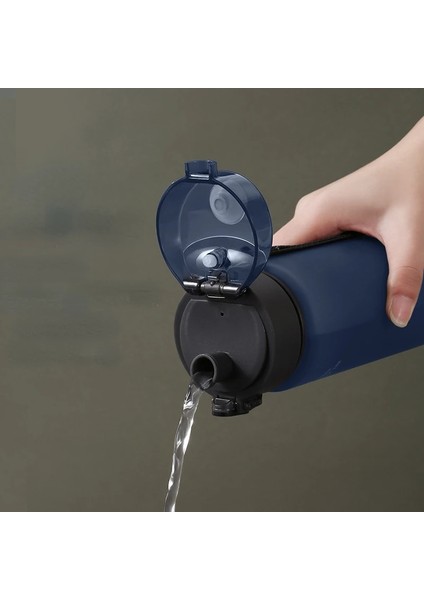 400ML-GRI As Show Bpa Içermeyen Su Şişesi 400ML 560ML Plastik Su Bardağı Sızdırmaz Içecek Şişeleri Çocuk Spor Açık Buzlu Su Bardağı (Yurt Dışından)