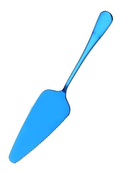 Stil 6 Renk Tırtıklı Paslanmaz Çelik Kek Kürek Kek Bıçağı Kesici Pizza Kek Spatula Peynir Bıçağı Üçgen Pizza Kürek Pişirme Aracı (Yurt Dışından)