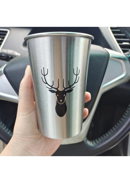 D-500ML 350/500ML Paslanmaz Çelik Bira Bardakları Northerneurope Sanayi Tarzı Sprey Boya Bira Bardağı Yaz Soğuk Su Içecekleri Bardak Kamp Kupalar (Yurt Dışından)