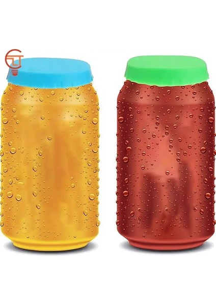 Gri 1 Adet Soda Kapağı Çok Renkli Içecek Kutusu Koruyucu Silikon Kapakları Bira Şişesi Kapağı Teneke Kutu Soda Kola Sızdırmaz Kapak (Yurt Dışından)