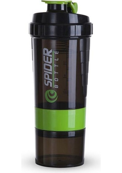 Yeşil 2023 Yaratıcı 3 Katmanlı Shaker Şişe Protein Tozu Milkshake Bardak Spor Spor Su Bardağı 550 ml Su Şişeleri Özelleştirilebilir Logo (Yurt Dışından)