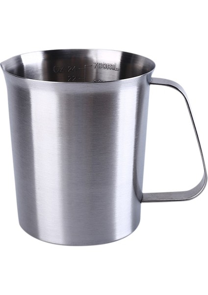 Gümüş 1000ML Kalınlaşmış 304 Paslanmaz Çelik Ölçme Kabı Ölçekli 2000ML 1000ML 500ML Büyük Kapasiteli Mutfak Pratik Ölçme Kabı (Yurt Dışından)