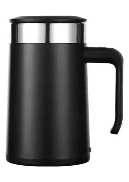 Siyah 450ML 450ML USB Şarj Edilebilir Otomatik Kendini Karıştıran Manyetik Kupa Yaratıcı 304 Paslanmaz Çelik Akıllı Kahve Süt Mikser Karıştırma Fincan (Yurt Dışından)