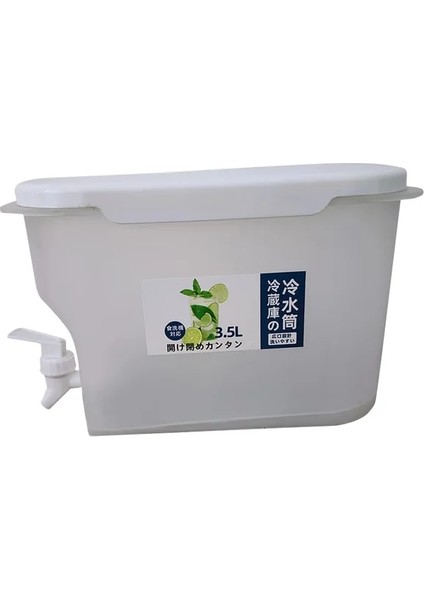 3.5l 3.5l Büyük Kapasiteli Soğuk Su Isıtıcısı Şişe Buzdolabı Musluk Soğutulmuş Su Sebili Gıda Sınıfı Mutfak Plastik Kova ile Birlikte Gelir (Yurt Dışından)