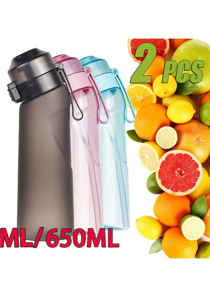 650MLMAVI Pembe 6 Adet Eğlenceli Içme Bardağı Hava Aromalı Su Şişesi Kokulu Su Bardağı Yeni Spor Su Şişesi Açık Hava Sporları Için Uygun Fitness Moda Su Bardağı (Yurt Dışından)