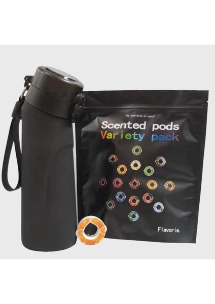 650ML-PEMBE 7 Kapsül Gösterildiği Gibi Spor Havalı Su Şişesi Tristan 650ML Başlangıç Seti Aroma Kapsüllü Içme Şişeleri Tatlandırıcı Kokulu 0 Şeker 0 Kalori (Yurt Dışından)