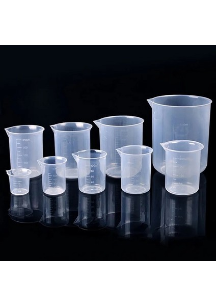 250ML 50/100/150/250/500/1000ML Plastik Ölçekli Ölçüm Kabı Şeffaf Mezun Plastik Ölçü Bardak Reçine Su Sürahisi Dekantör Şişe Ağzı (Yurt Dışından) indirimleri