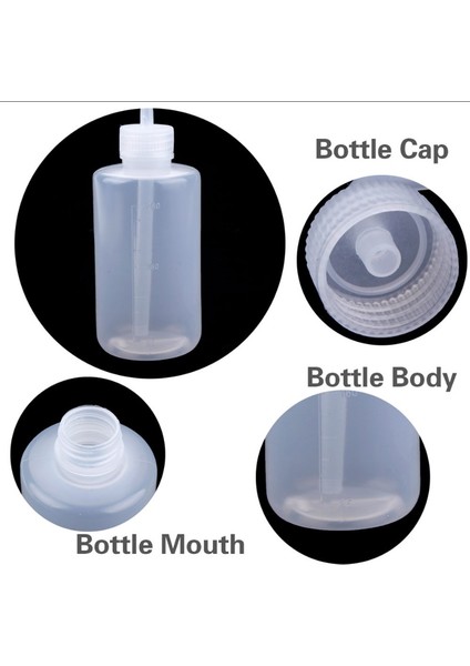 Stil 7 250/500/1000 ml Kapasiteli Dövme Yıkama Şeffaf Beyaz Plastik Sıkılabilir Şişe Laboratuvar Ölçüm Şişesi (Yurt Dışından) indirimleri