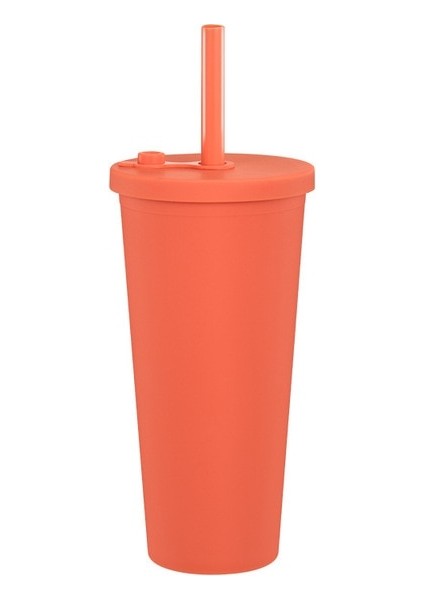 F 700ML 700ML Sıska Bardak Plastik Bardak Süt Çay Bardağı Soğuk Içecek Kupa Çift Katmanlı Saman Bardak Kabarcık Çay Inciler Smoothie Boba Bardak 24OZ (Yurt Dışından)