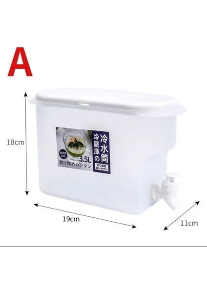 Büyük Kapasiteli Soğuk Su Isıtıcısı 3.5l Meyve Suyu Sürahisi Buzdolabında Musluklu Soğuk Su Isıtıcısı Buzlu Içecek Dispenseri Buzdolabı ve Musluk (Yurt Dışından)