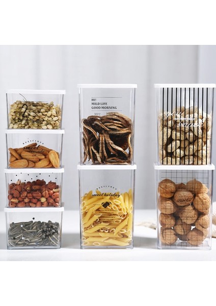 Büyük-F Depolama Tankı Gıda Kabı Kapalı Plastik Şişe Kavanoz Şeffaf Gıda Mühürlü Tank Mutfak Çeşitli Tahıl Organizatör (Yurt Dışından) modelleri