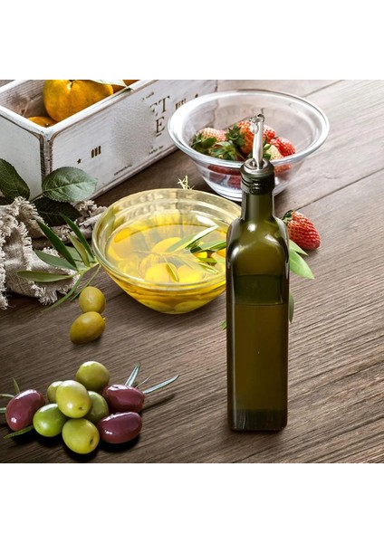 Cam Zeytinyağı ŞIŞESI-500 ml Dökücü ve Hunili Yeşil Yağ ve Sirke Şişesi-Zeytinyağı Sürahisi (Yurt Dışından) modelleri