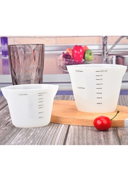 A1 Yüksek Kalite 500ML ve 250ML Yeniden Kullanılabilir Silikon Ölçüm Bardakları Reçine Karıştırma Bardakları Epoksi Döküm Kalıpları Akrilik Boya Dökme Bardakları (Yurt Dışından)