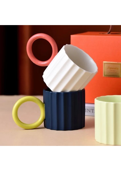 Resim Olarak 201-300 ml Büyük Saplı Japon Seramik Kahve Kupa Kahve Çay Süt Su Çift Kupa Mikrodalga Güvenli Yaratıcı Doğum Günü Hediyesi Kahve Fincanı (Yurt Dışından)