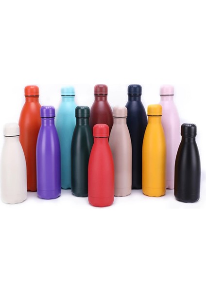 No.8 500ML Renk Değiştirme Yalıtımlı Paslanmaz Çelik Termos Kupa Spor Su Şişesi Sıcak Soğuk Su Şişesi Termos Kahve Fincanı (Yurt Dışından)