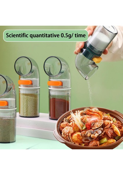 Mavi 1 Adet Baharat Şişesi Görünür Denge Basın Tasarım Kavisli Kapak Hacim Kontrollü Nem Geçirmez Tuz Şeker Baharat Kavanoz Mutfak Kaynağı (Yurt Dışından)