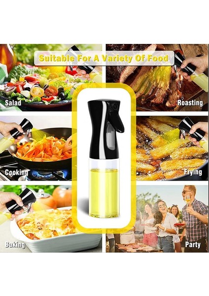 300 ml Beyaz Cam 200/500 ml Şeffaf Yağ Sprey Şişesi Mutfak Ev Yenilebilir Zeytinyağı Cam Şişe Atomize Puslu Barbekü Yağdanlık Tankı Hava Fritöz (Yurt Dışından) fırsatları