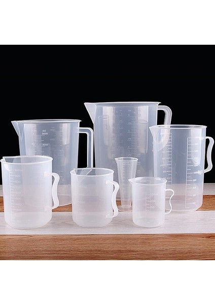 5000 ml 1000/2000/3000/5000 ml Şeffaf Mutfak Laboratuvarı Plastik Ölçüm Kabı Sürahi Dekantör Şişe Ağzı Yüzey Dereceli Volumetrik Konteyner (Yurt Dışından)