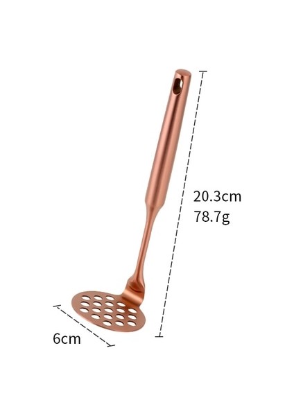 Gül Altın S 1/2 Adet Paslanmaz Çelik Patates Ezici Ricer Meyve Sebze Kırıcı Püresi Sarımsak Baskı Mutfak Eşyaları (Yurt Dışından)