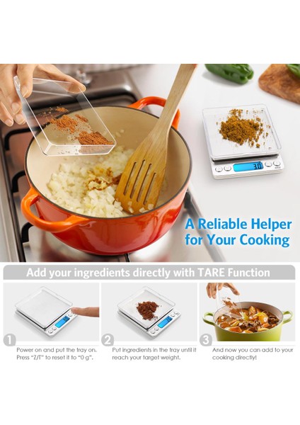 Siyah Amır Dijital Mutfak Terazisi 3 Kg/0.1g Mini Cep Pişirme Gıda Terazileri Paslanmaz Çelik Takı Terazisi Arkadan Aydınlatmalı LCD Ekran (Yurt Dışından)