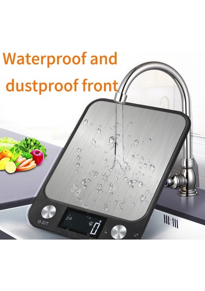 Siyah 10KG 5/10/15KG Mutfak Terazisi Su Geçirmez LCD Ekran Gıda Steelyard Akıllı Elektronik Dijital Kahve Terazisi Pişirme Pişirme Için (Yurt Dışından) fırsatları