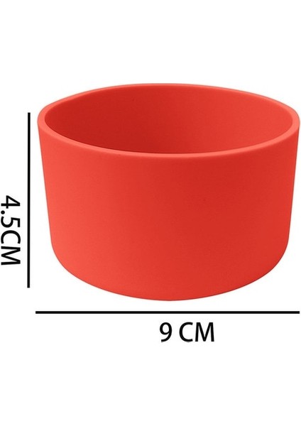 Kırmızı 9cm 7.5/9cm Silikon Kap Kol Uzay Pot Silikon Çizme Kauçuk Alt Ped 32-40OZ Hidro Şişe Su Şişesi Mutfak Için Evrensel (Yurt Dışından)